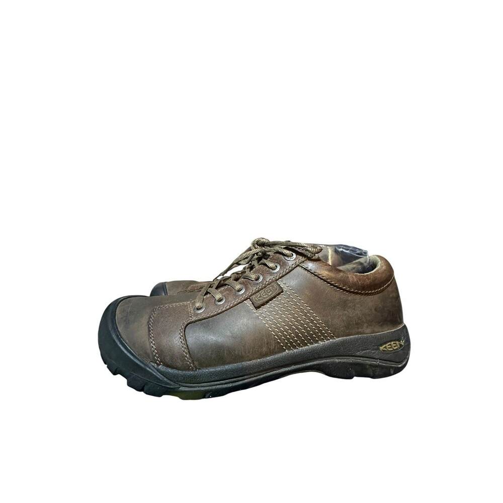 Keen Brown Leather Lace Up Low Top Oxford Austin Comfort Shoes Size 12 Used